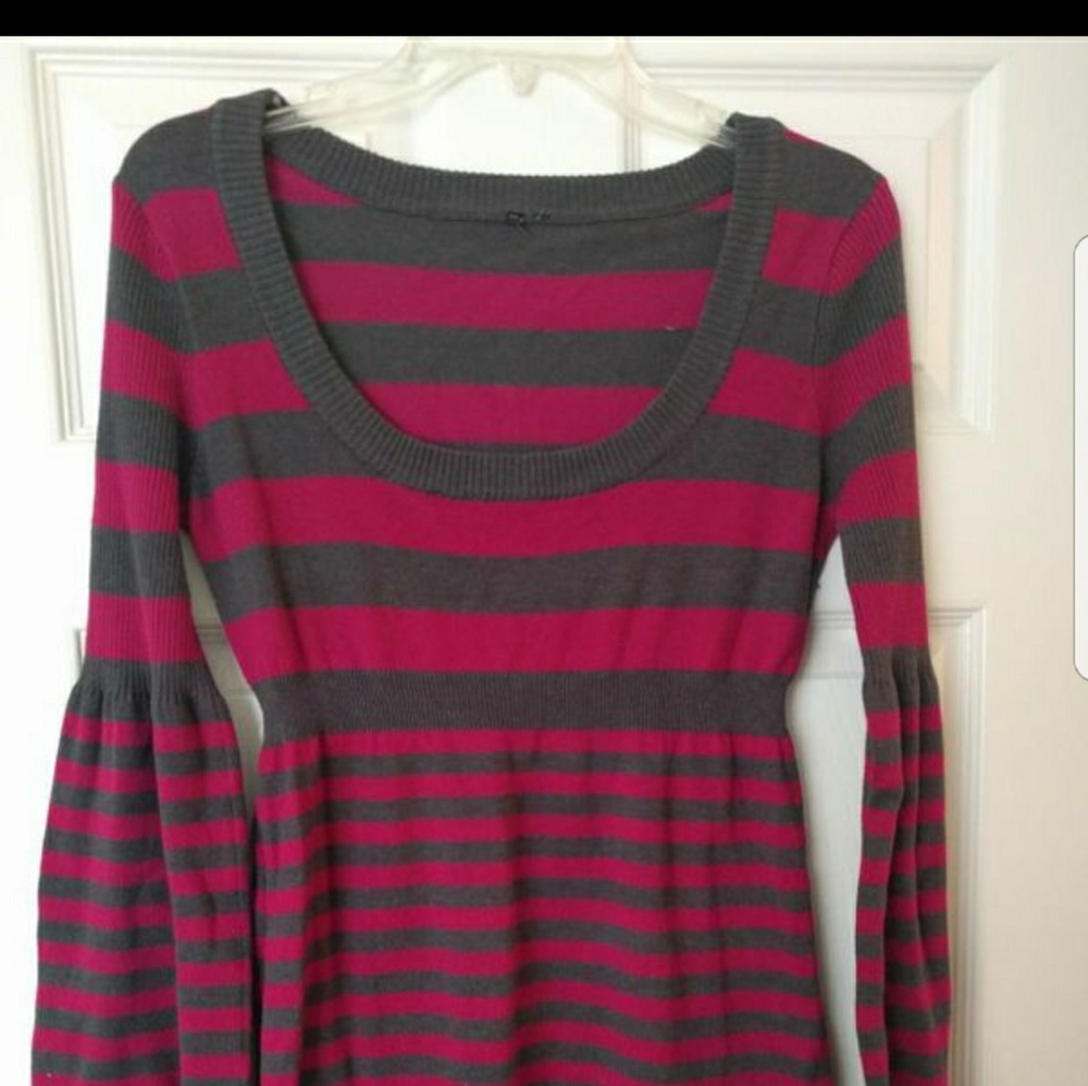 $$ Striped Sweater Dress